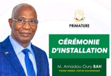Primature officielle: Le premier ministre Amadou Oury Bah, est installé comme Chef du Gouvernement, ce mercredi 28 janvier 2026.