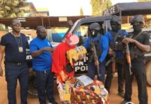 Mandiana : la Police Nationale a saisi une importante de quantité de drogue .